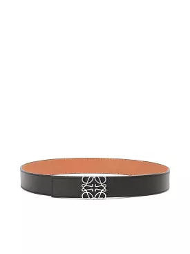 Anagram belt in smooth calfskin