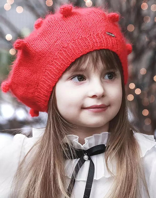 Angora Red Beret