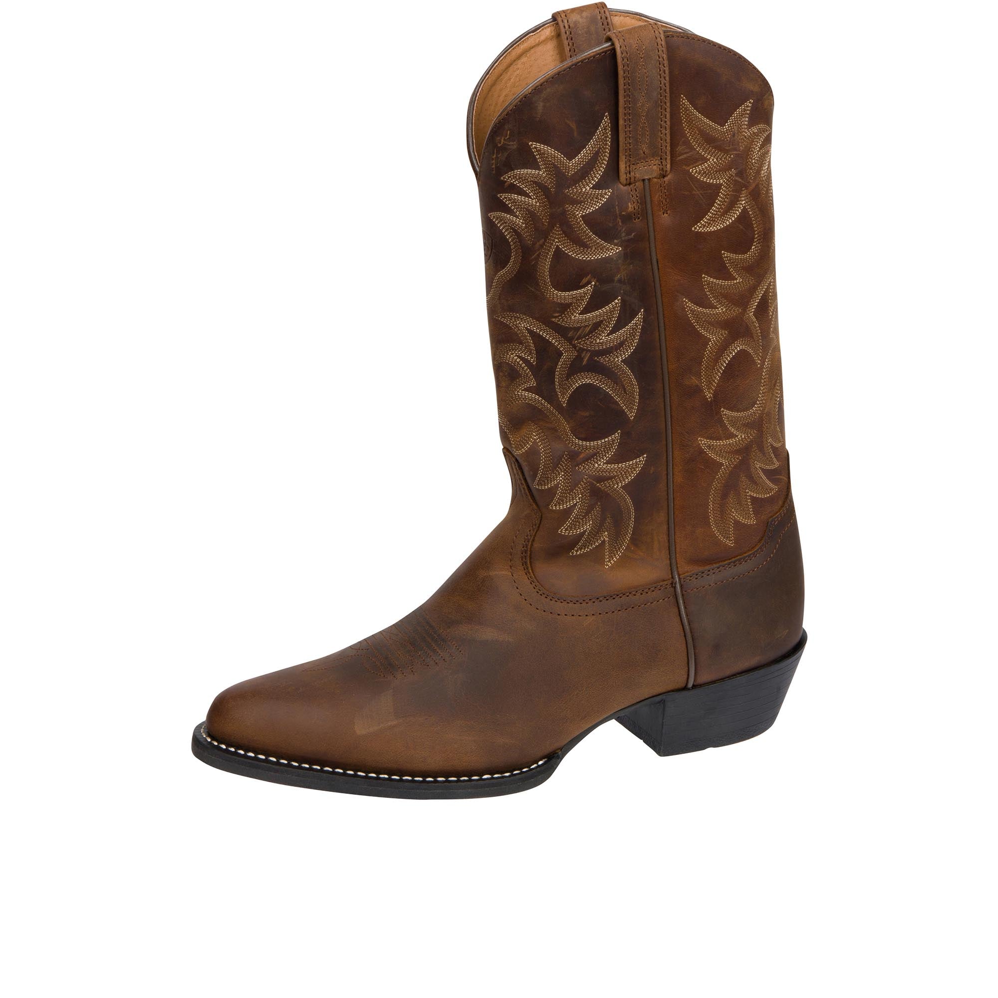 Ariat Heritage Western R Toe Distressed Brown