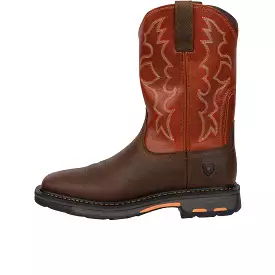 Ariat WorkHog Wide Square Toe Soft Toe Dark Earth Brick