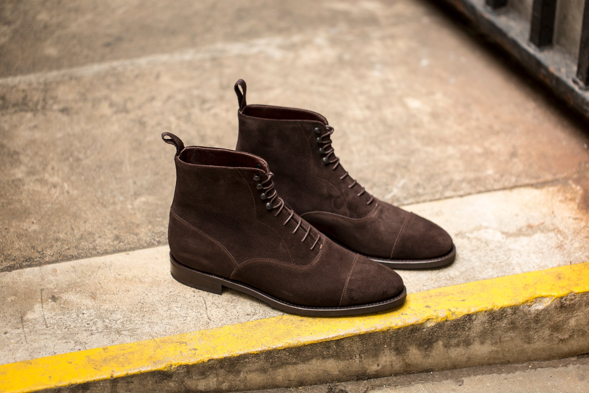 Ashworth - MTO - Dark Brown Suede - TMG Last - City Rubber Sole