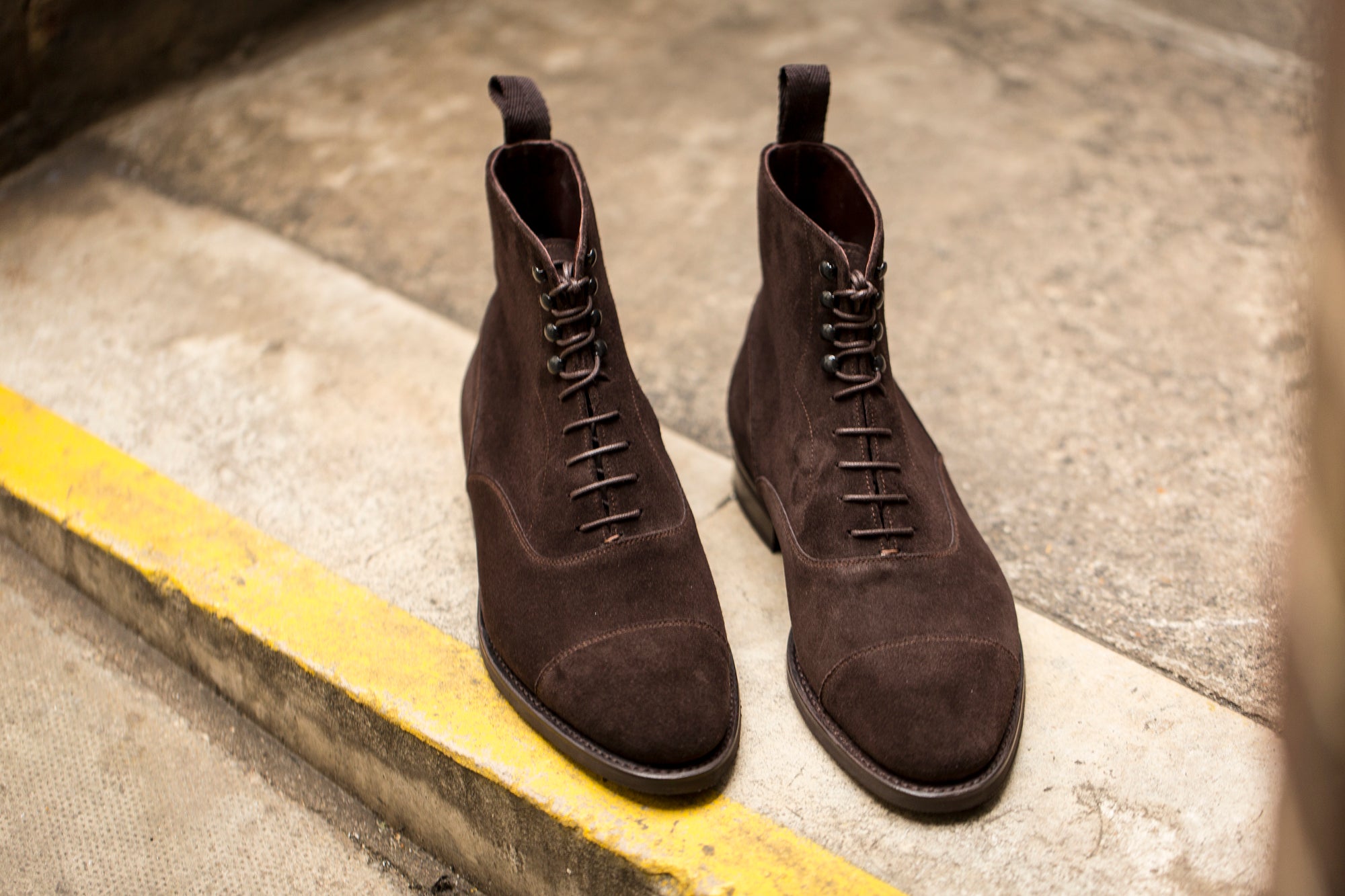 Ashworth - MTO - Dark Brown Suede - TMG Last - City Rubber Sole