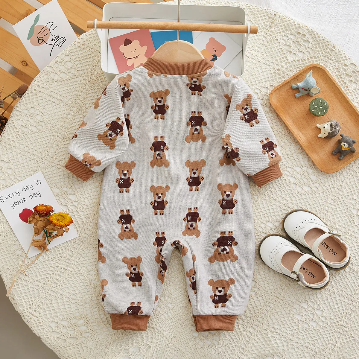 Baby Boys Animals Print Jumpsuits Wholesale 231019183