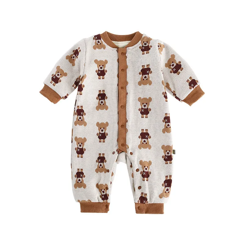 Baby Boys Animals Print Jumpsuits Wholesale 231019183