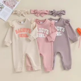 Baby Girls Letters Jumpsuits Wholesale 231130257