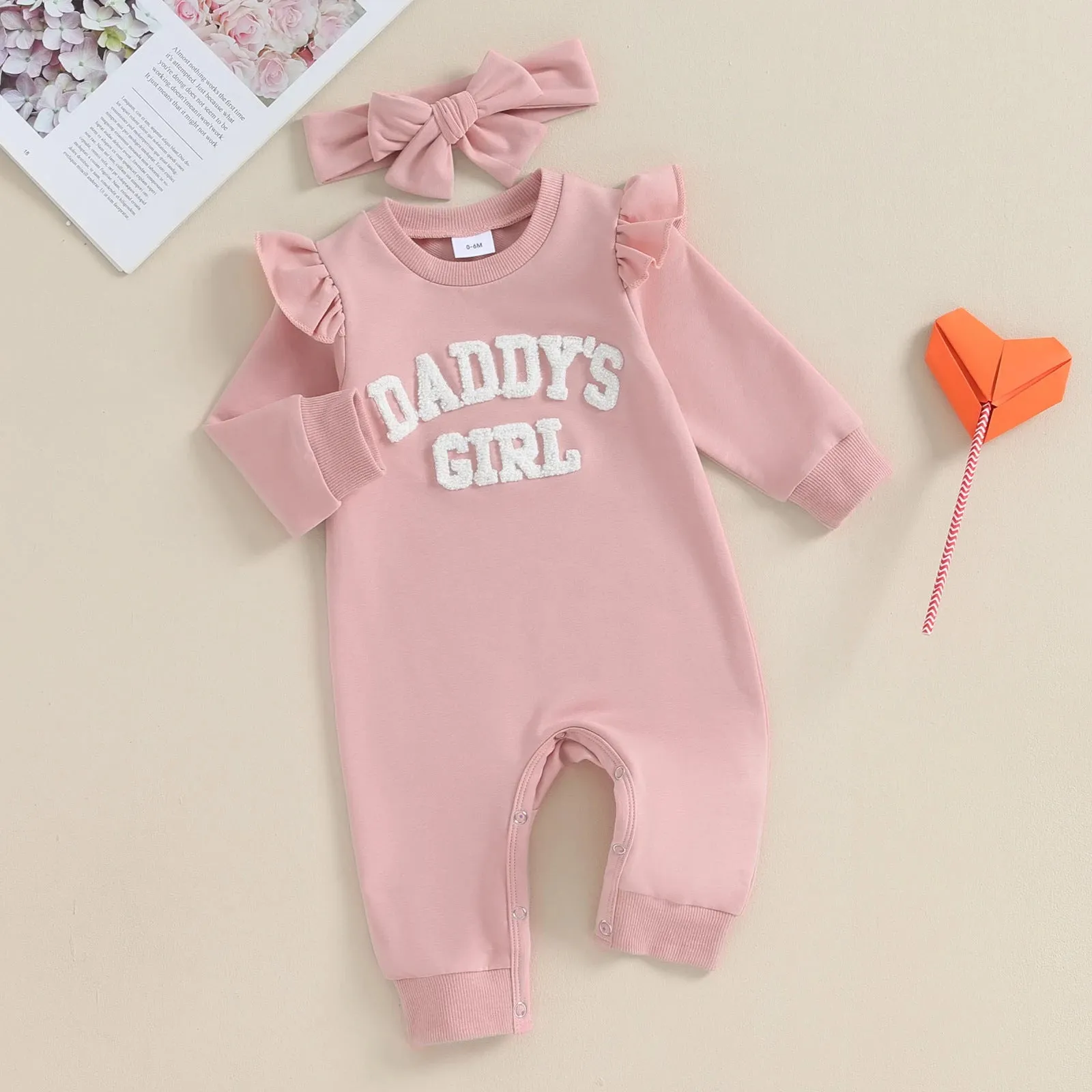 Baby Girls Letters Jumpsuits Wholesale 231130257