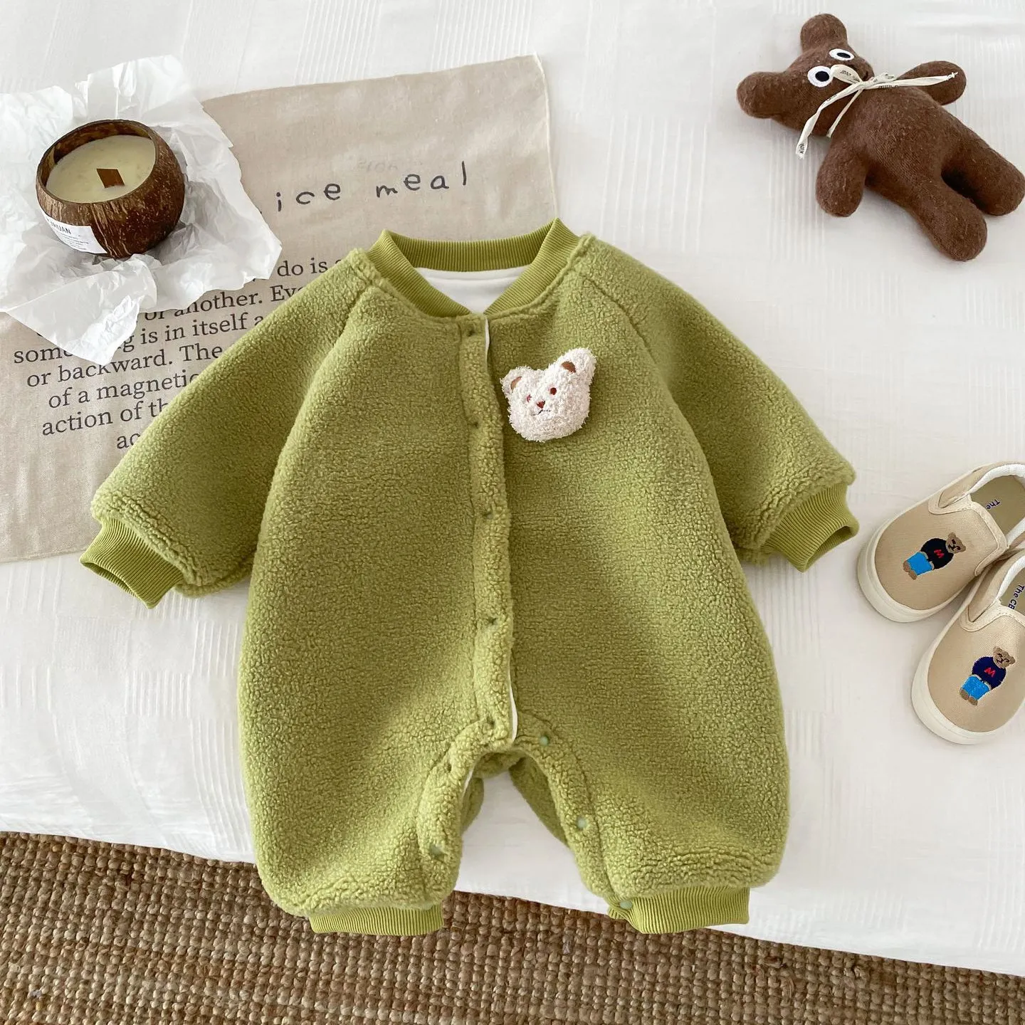 Baby Kid Girls Boys Solid Color Cartoon Jumpsuits Wholesale 231019208