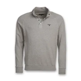 Barbour - Half Snap Sweatshirt in Grey Marl