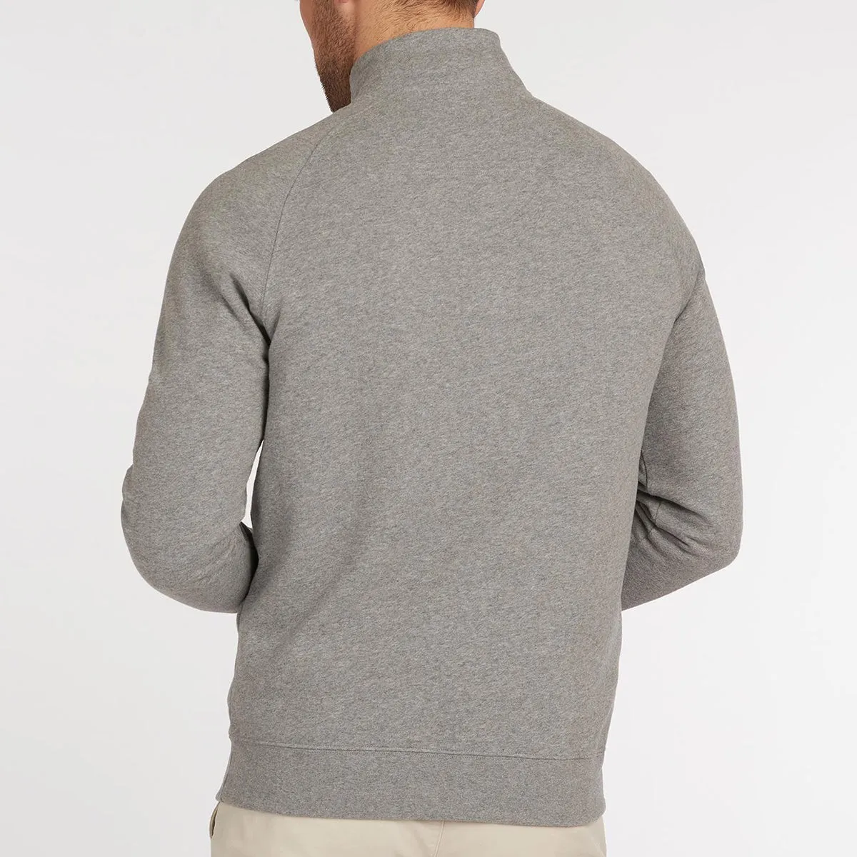 Barbour - Half Snap Sweatshirt in Grey Marl