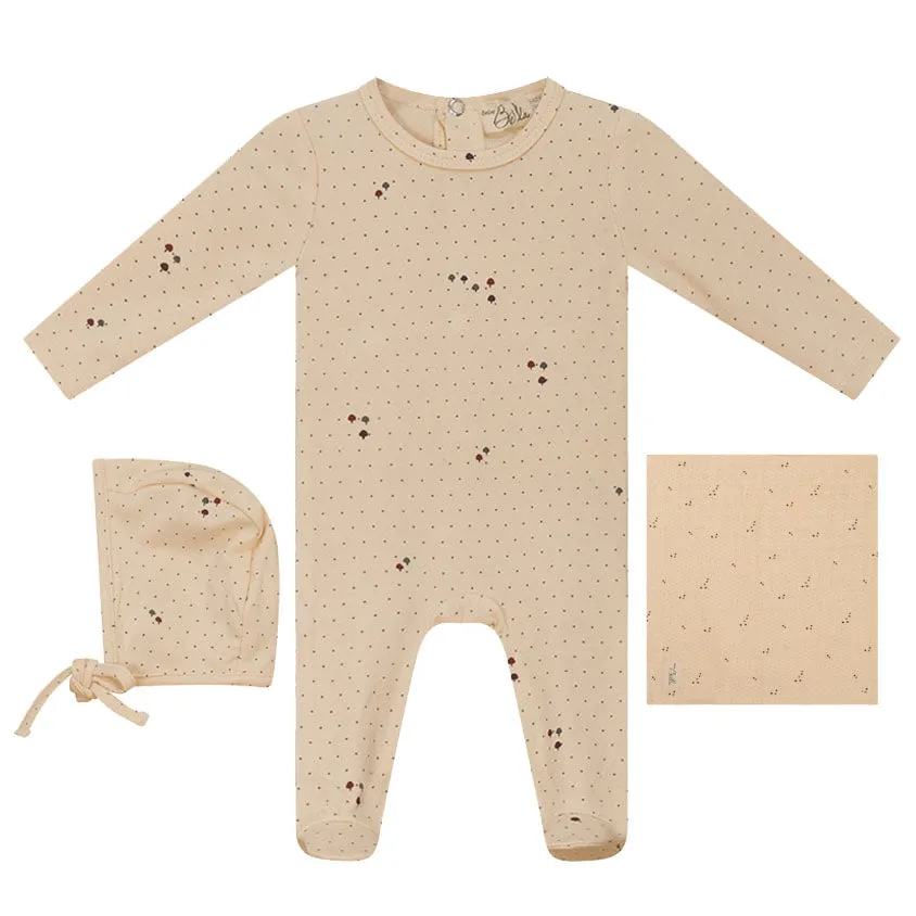 Bebe Bella Vanilla Printed Layette Set- Unisex