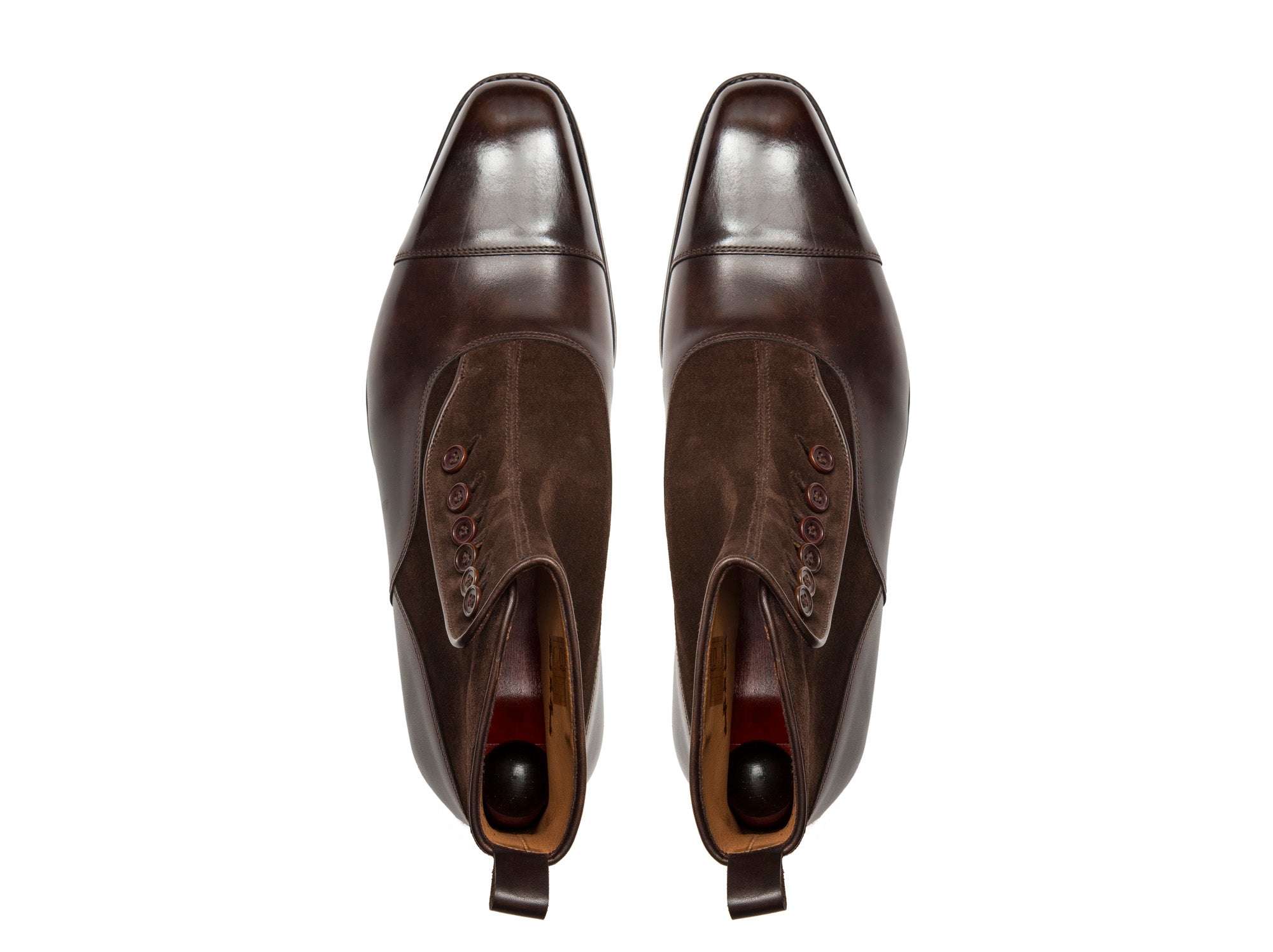 Bellevue - MTO - Dark Brown Museum Calf / Dark Brown Suede - MGF Last - Single Leather Sole