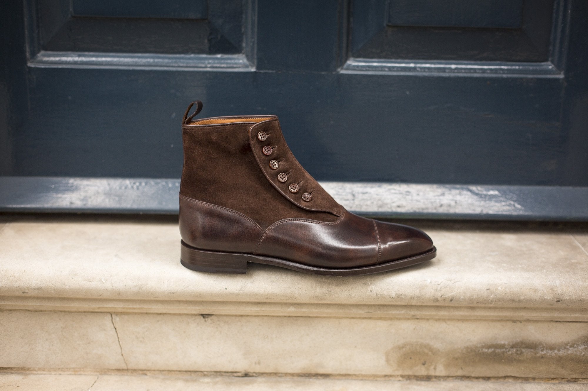 Bellevue - MTO - Dark Brown Museum Calf / Dark Brown Suede - MGF Last - Single Leather Sole