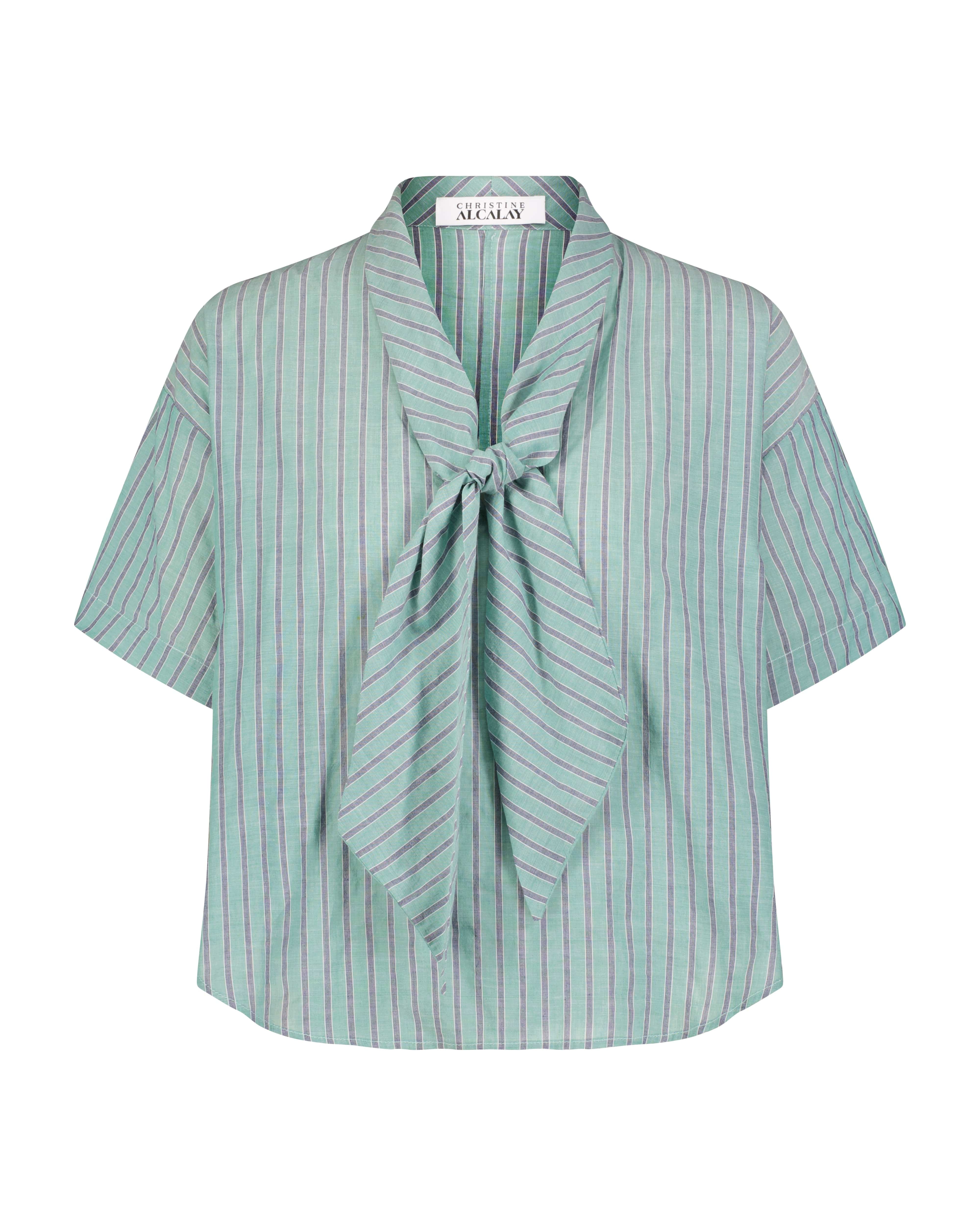 Betty Blouse in Striped Voile