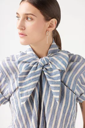 Betty Blouse in Striped Voile