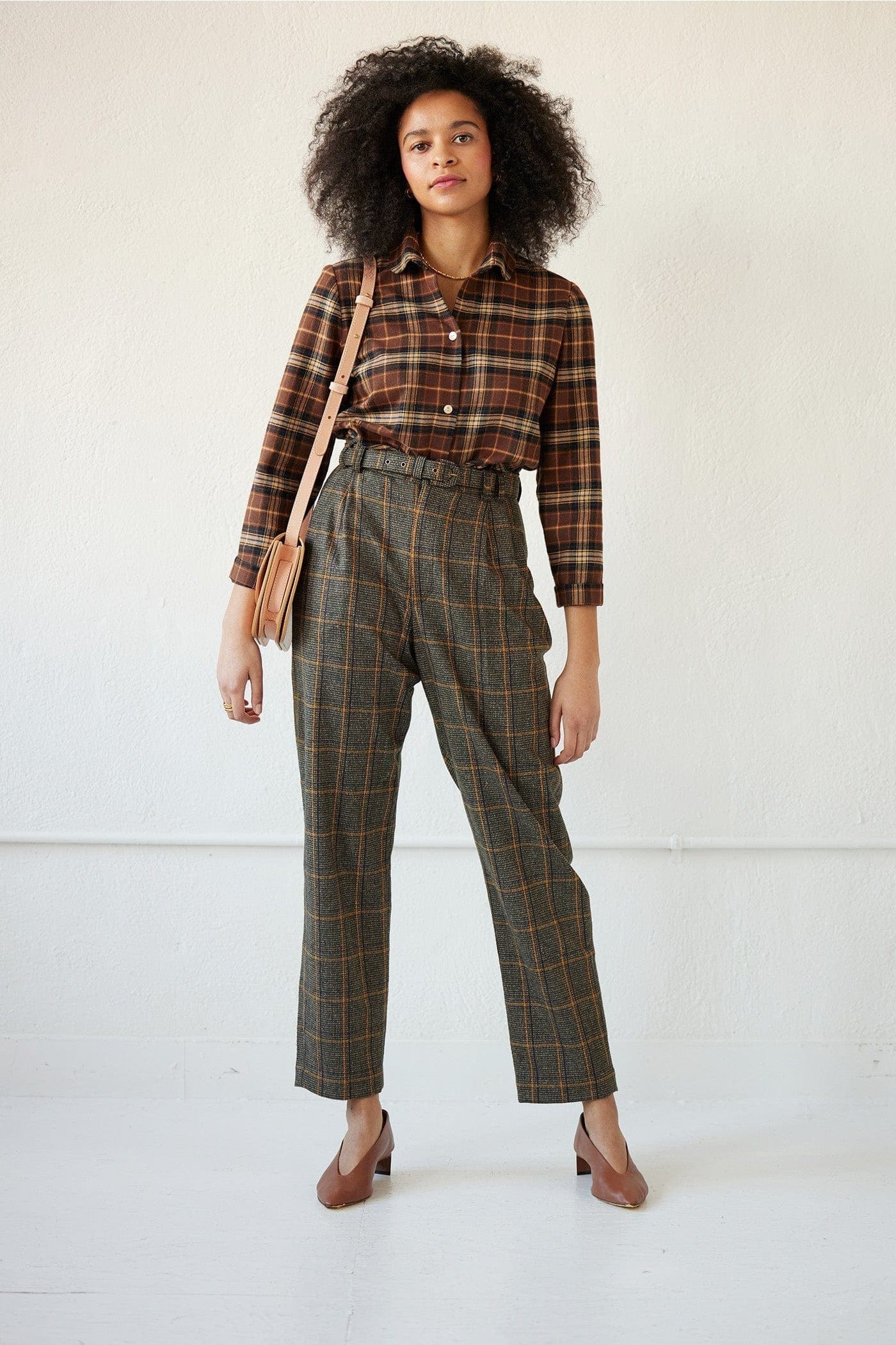 Binty Blouse in Japanese Flannel