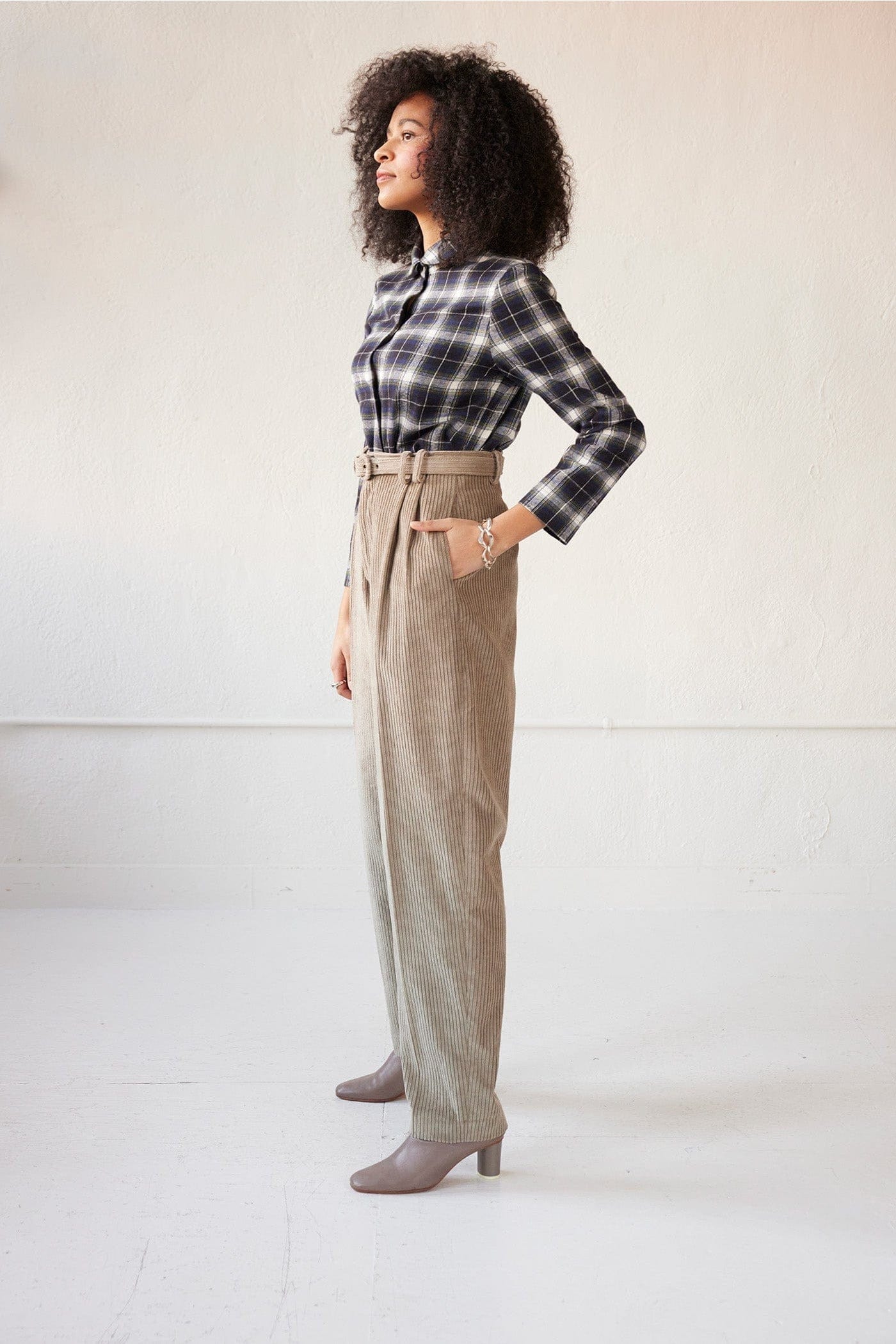 Binty Blouse in Japanese Flannel