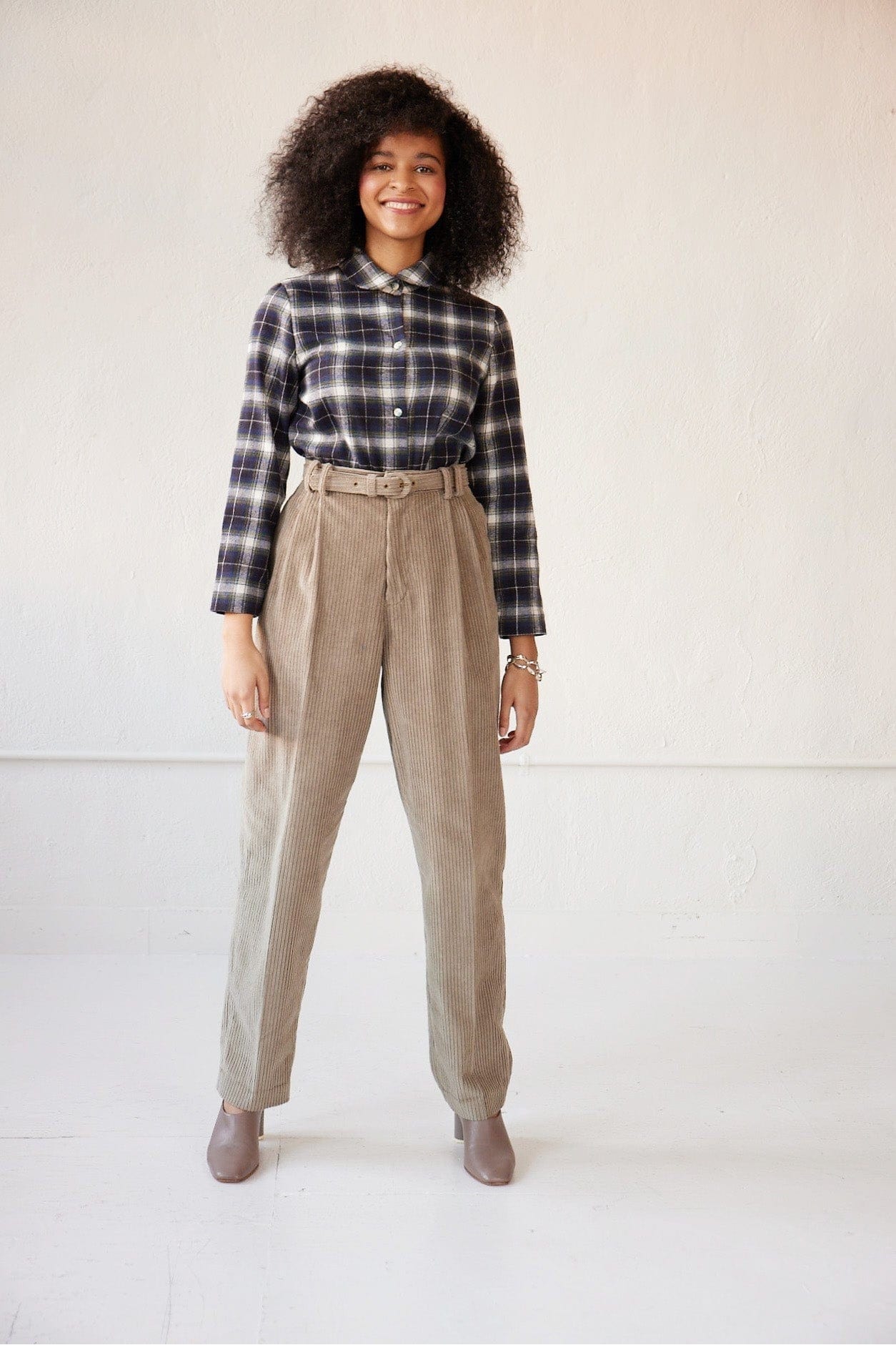 Binty Blouse in Japanese Flannel