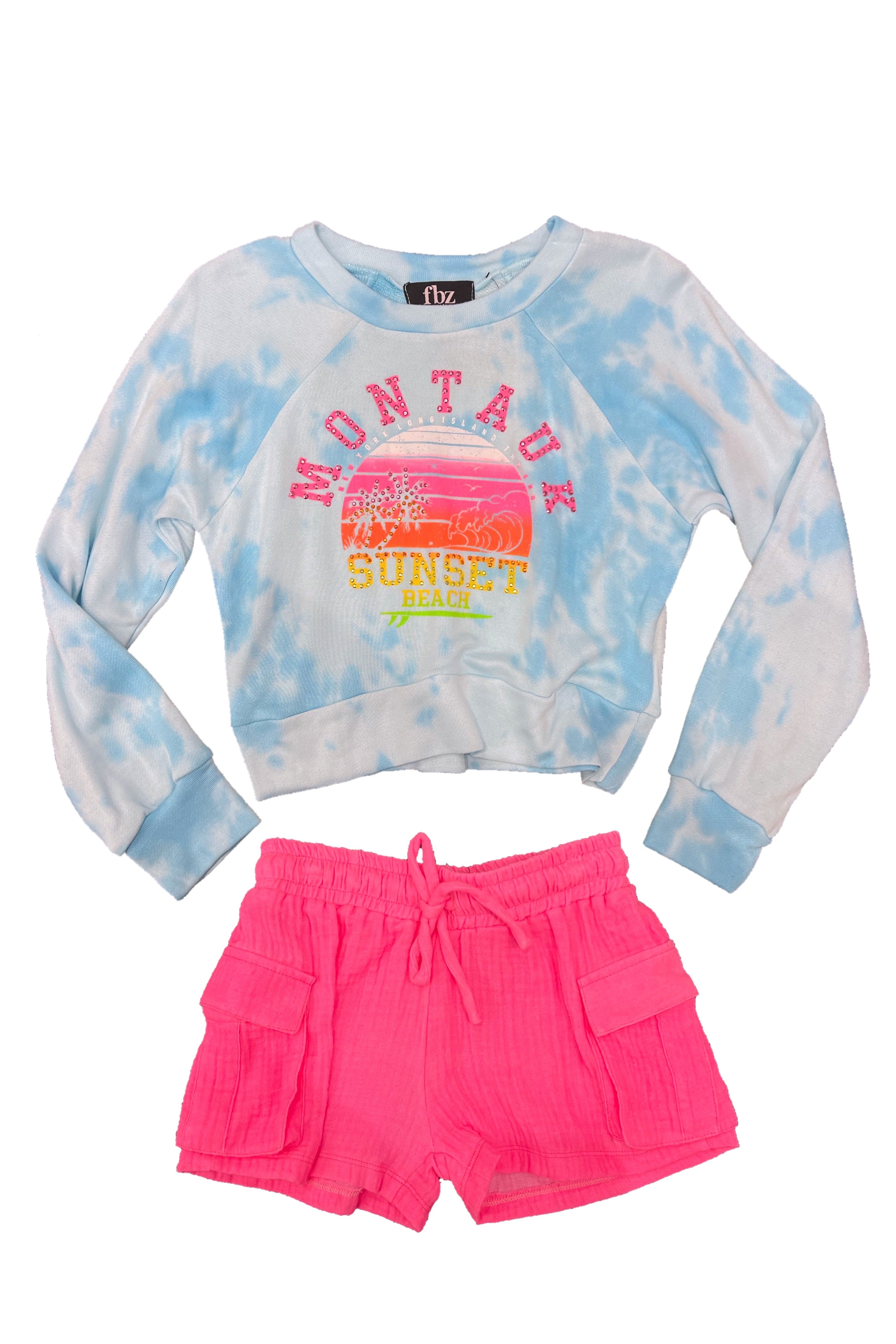 Blue Tie Dye Montauk Sweatshirt