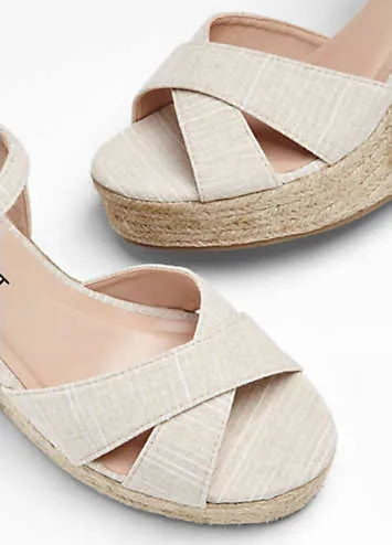 bonprix Wedge Cross Strap Sandals | Grattan