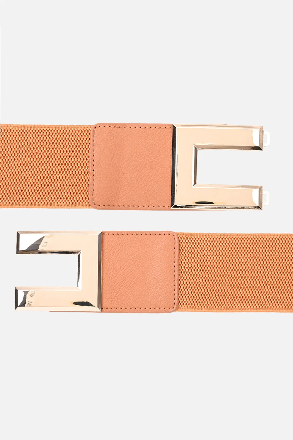 Broad Rectangle Buckle Belt