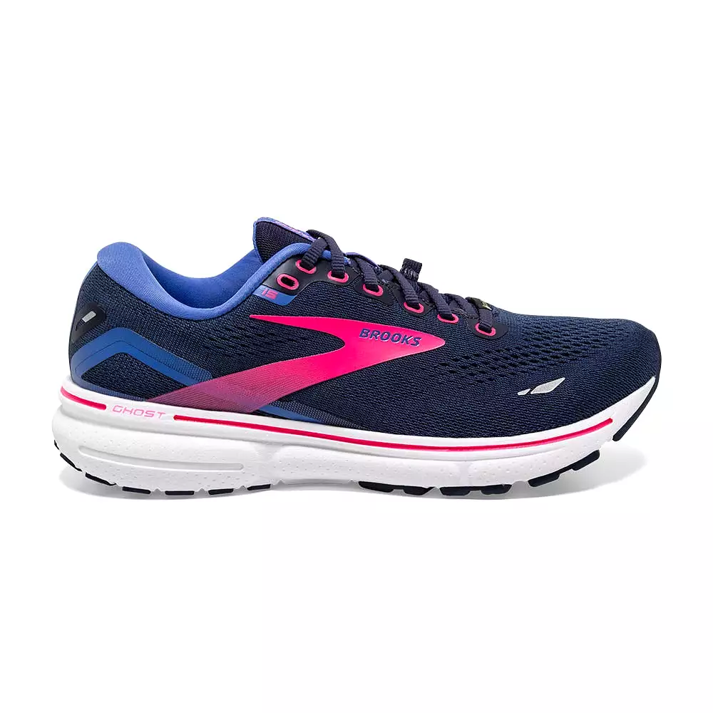 Brooks Ghost 15 GTX (Womens) - Peacoat/Blue/Pink