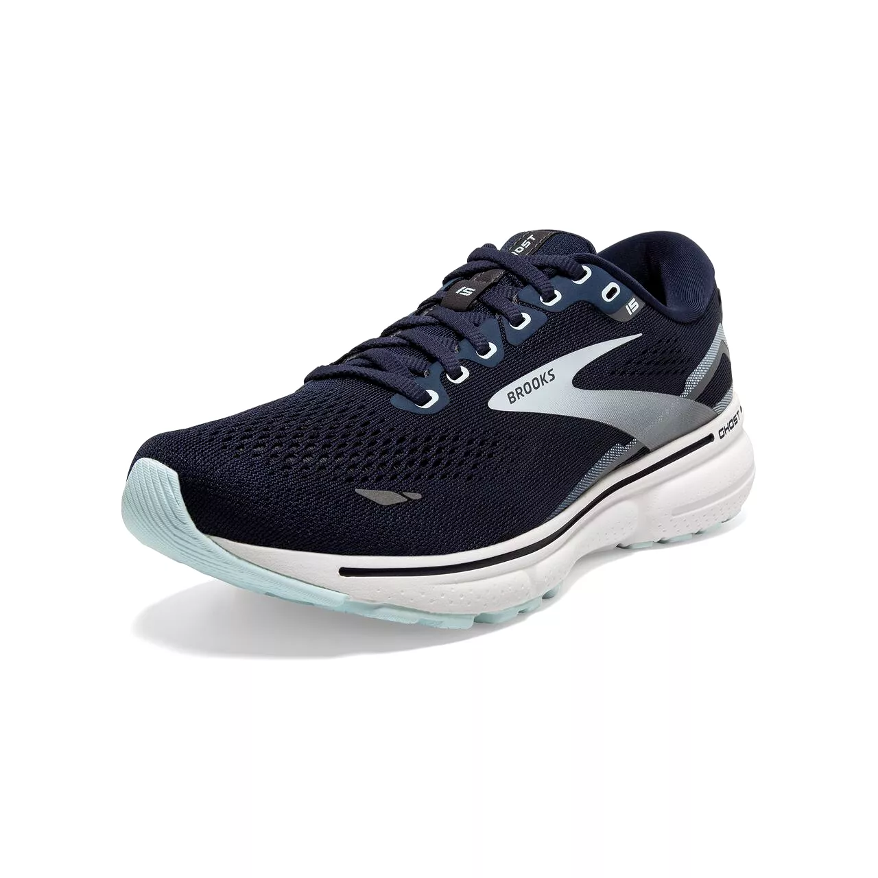 Brooks Ghost 15 Narrow (Womens) - Peacoat/Pearl/Salt Air