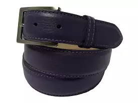 Calf Skin Pebble Belt Purple Classic