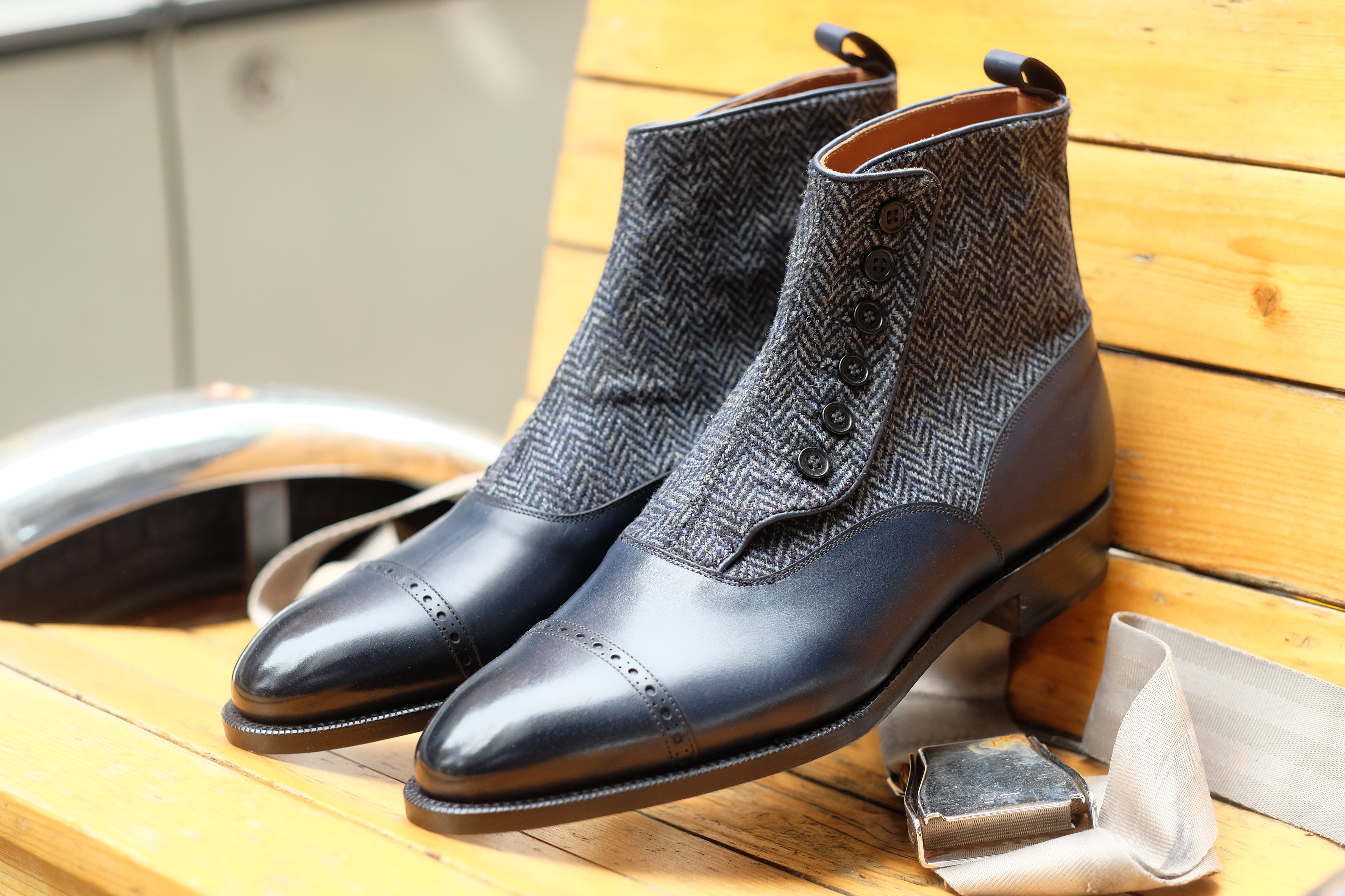 Carkeek II - Midnight Calf / Blue Tweed