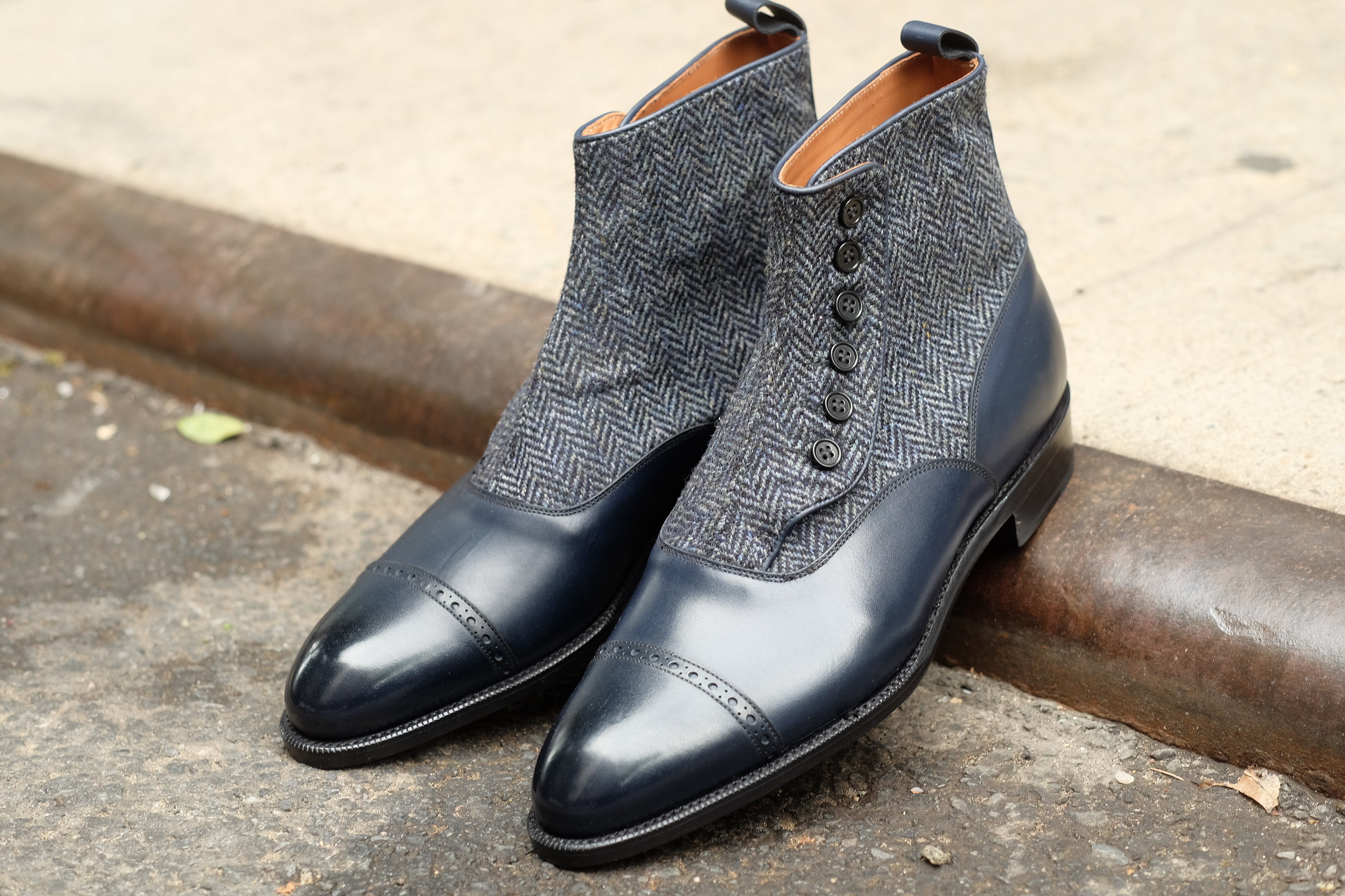 Carkeek II - Midnight Calf / Blue Tweed