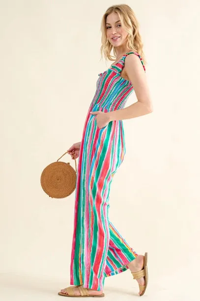 Carolina Striped Jumpsuit