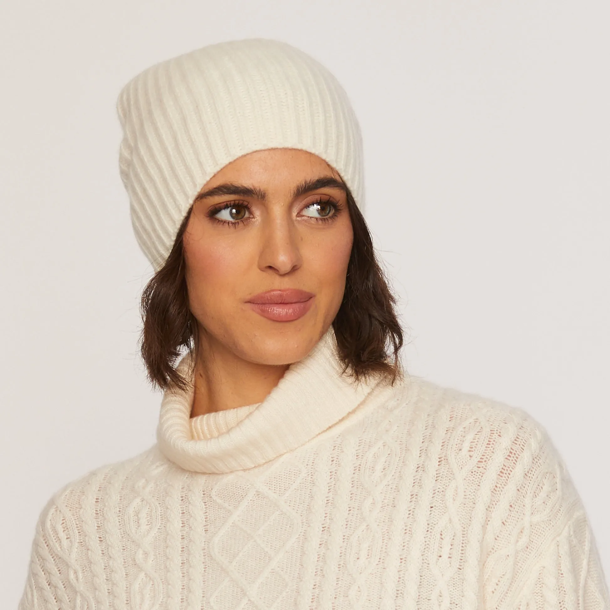 Cashmere Project Basic Rib Hat