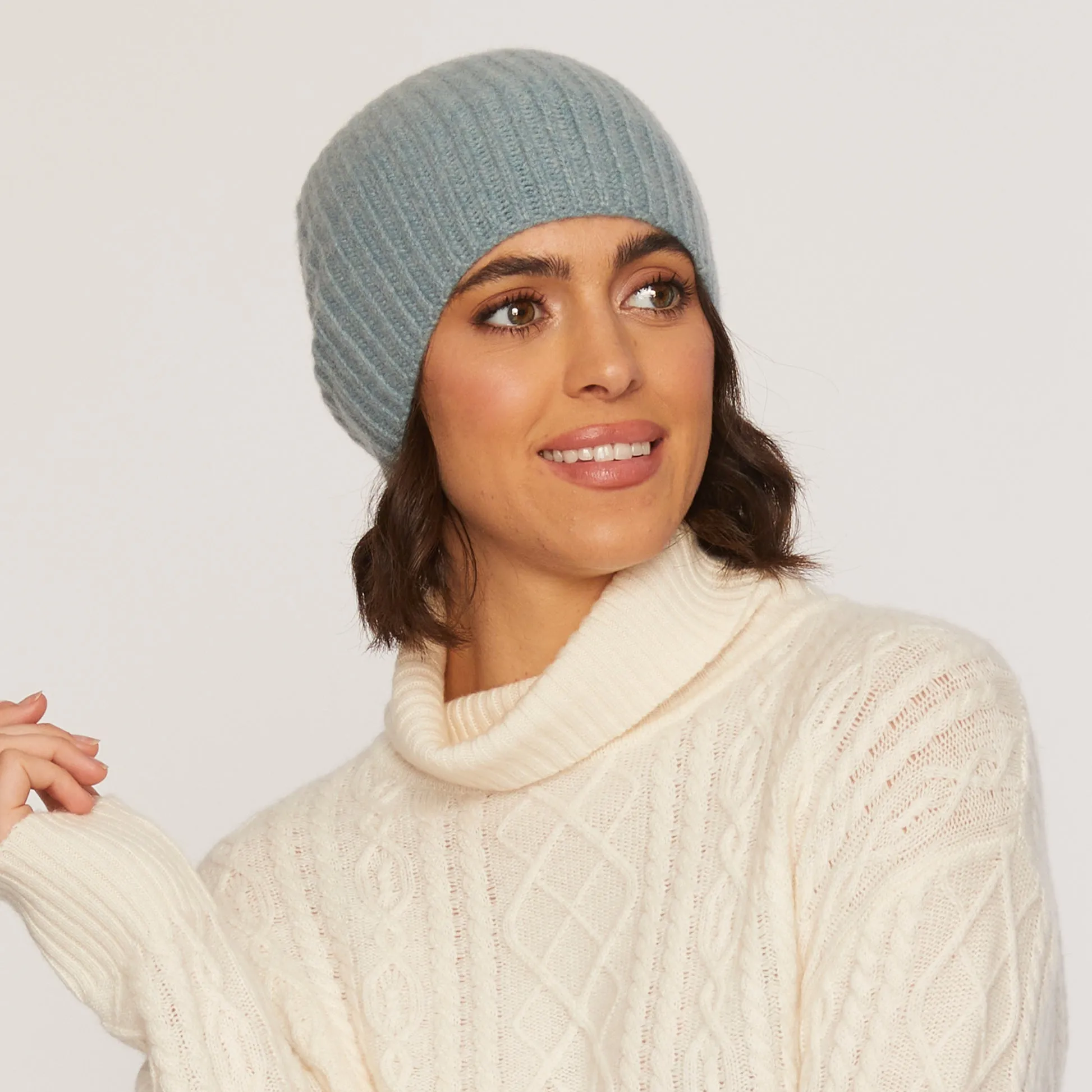 Cashmere Project Basic Rib Hat