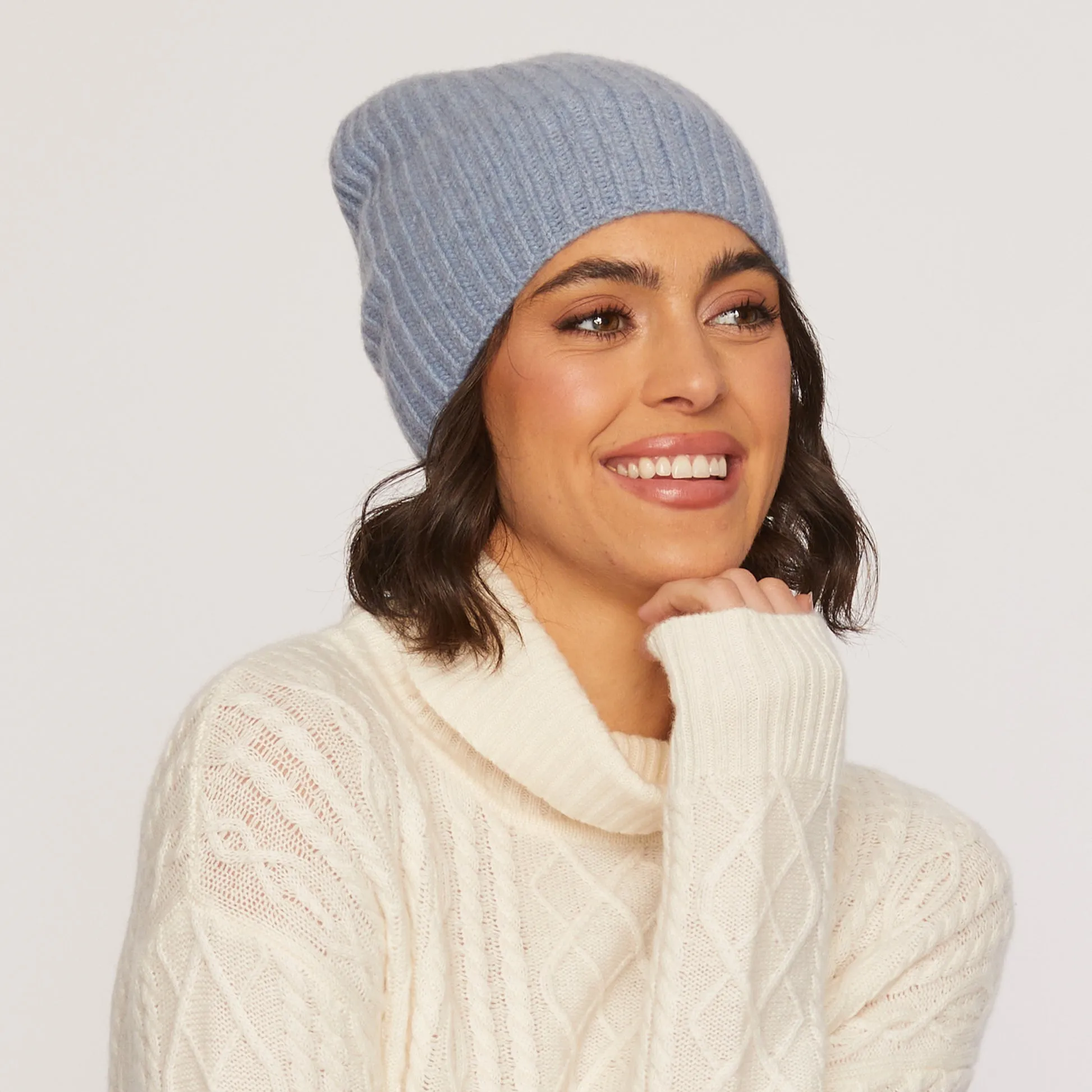 Cashmere Project Basic Rib Hat