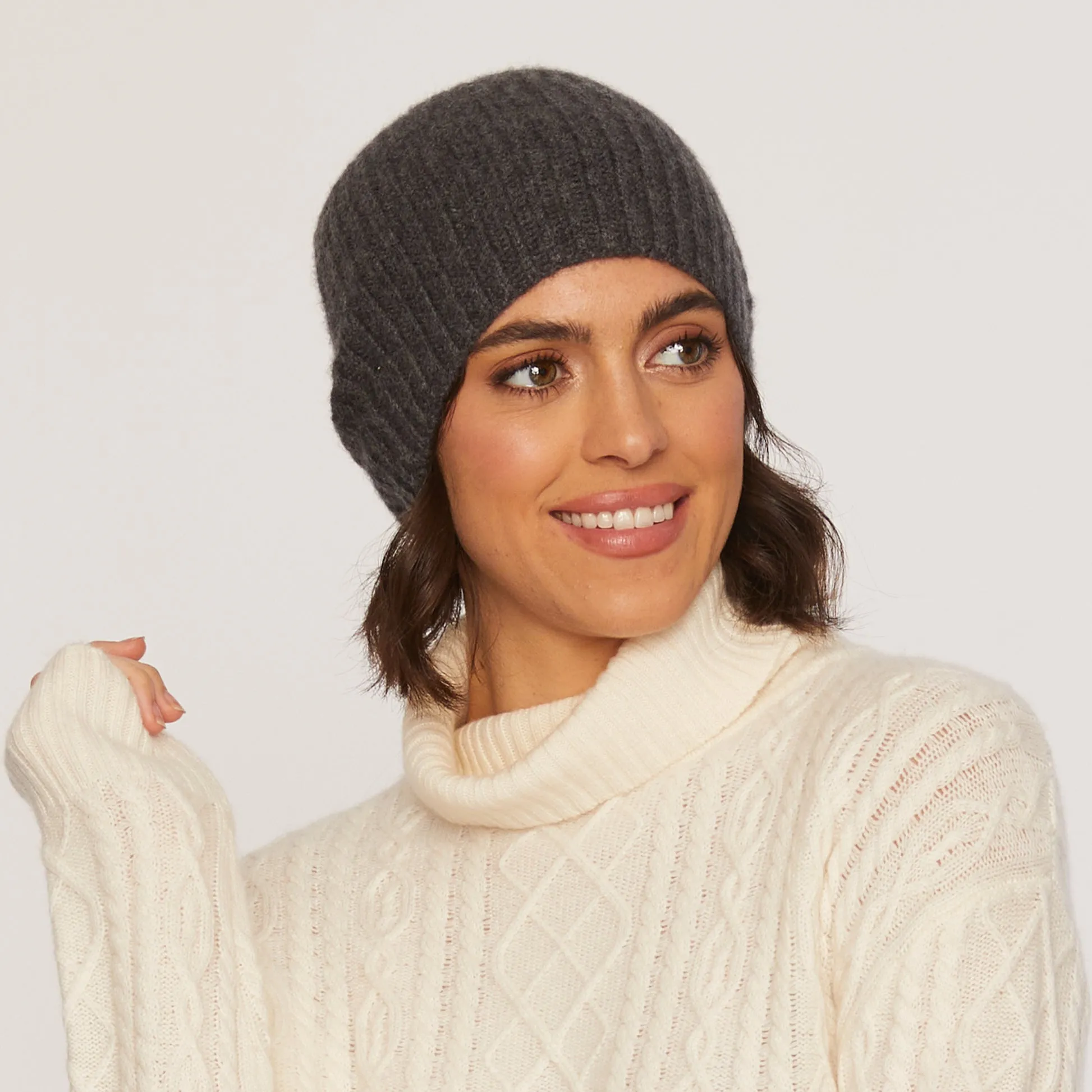 Cashmere Project Basic Rib Hat