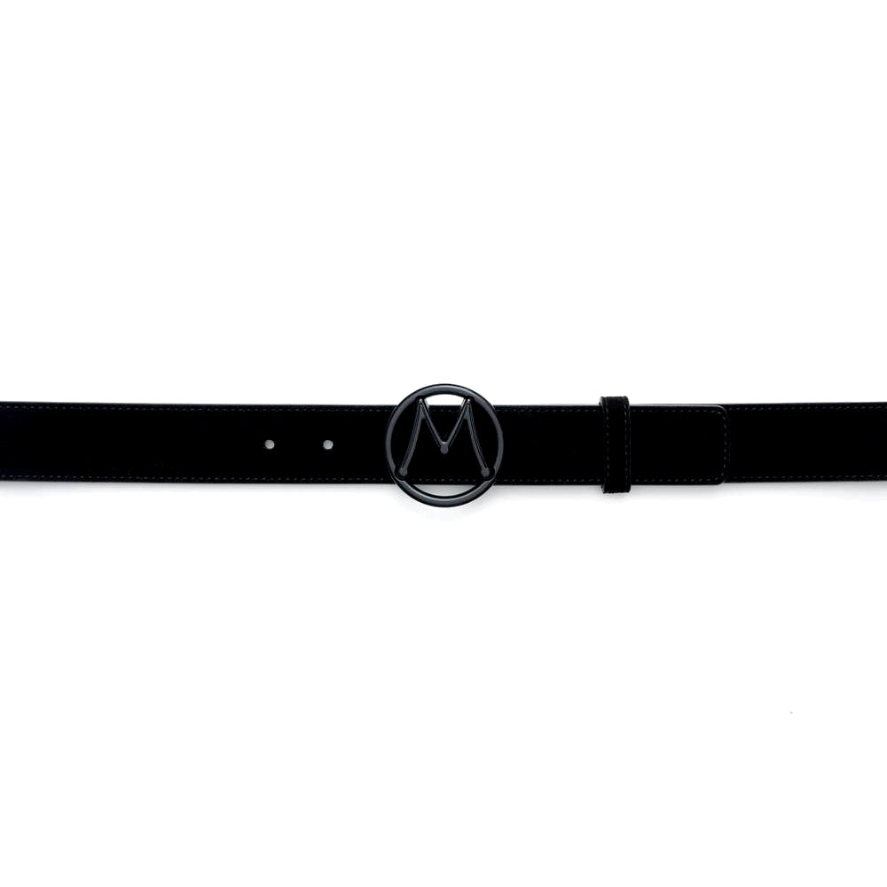 Circle Icon Suede Belt