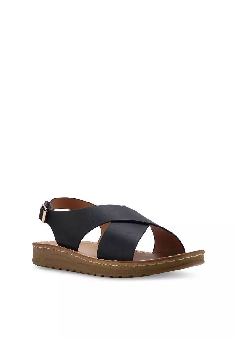 Cross-Strap Sandals