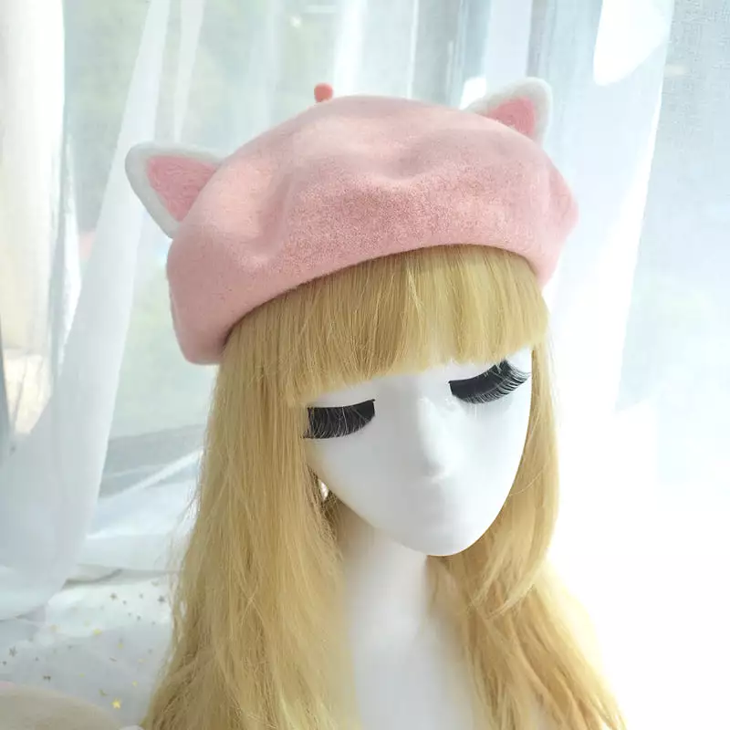 CUTE CAT EARS BERET BY51010