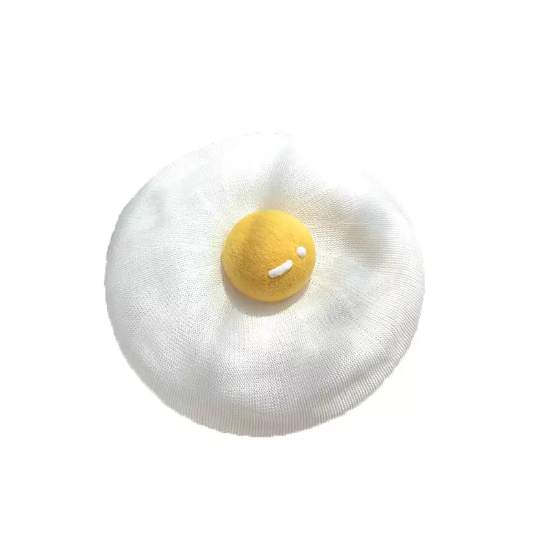 CUTE HANDMADE YOLK BERET HAT BY51003