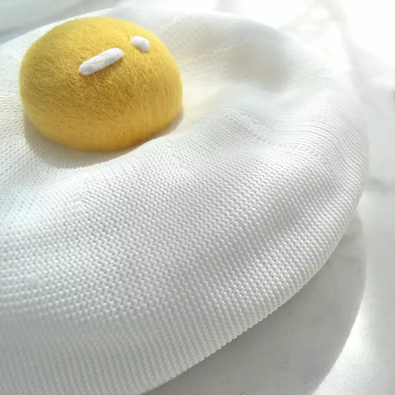 CUTE HANDMADE YOLK BERET HAT BY51003