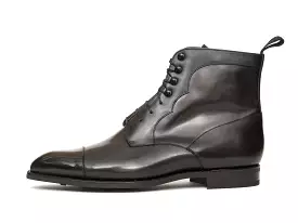 Delridge - MTO - Shaded Black Calf / Grey Museum Calf - NGT Last - Double Country Rubber Sole