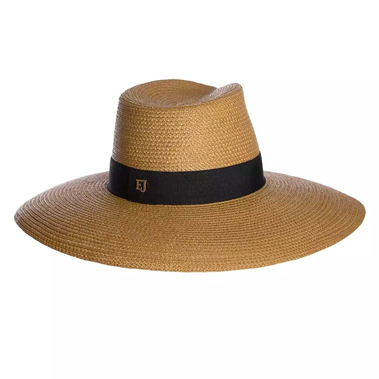 Eric Javits DAPHNE FEDORA HAT - NATURAL/BLACK