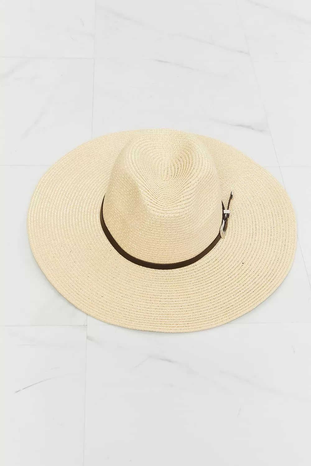 Fame Boho Summer Straw Fedora Hat