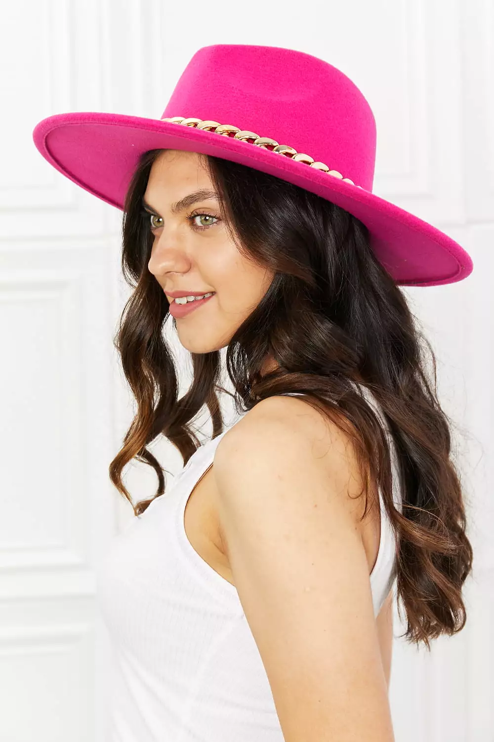 Fame Keep Your Promise Fedora Hat in Pink