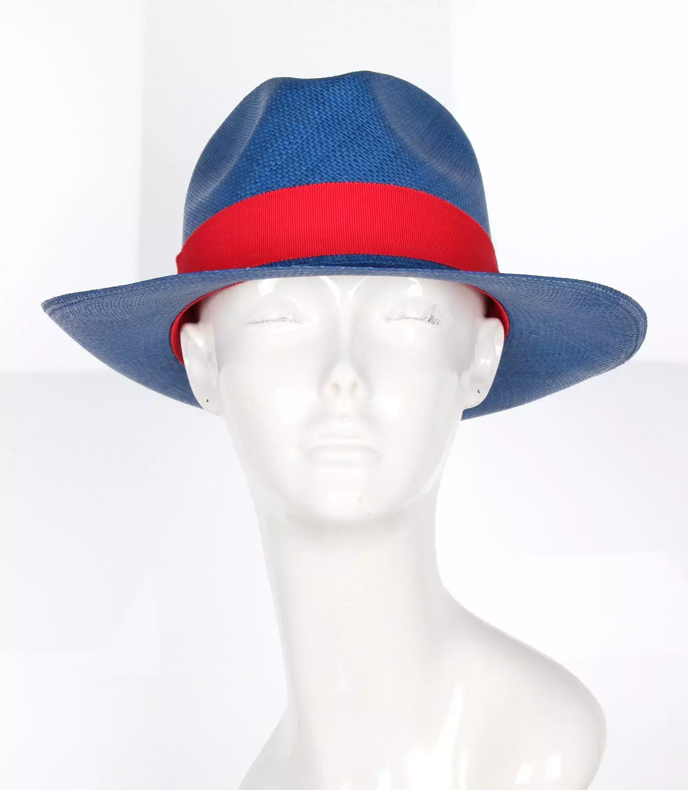 Fedora Hat, Blue/Red