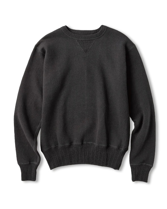 Fullcount Double-V Ink Black Crewneck