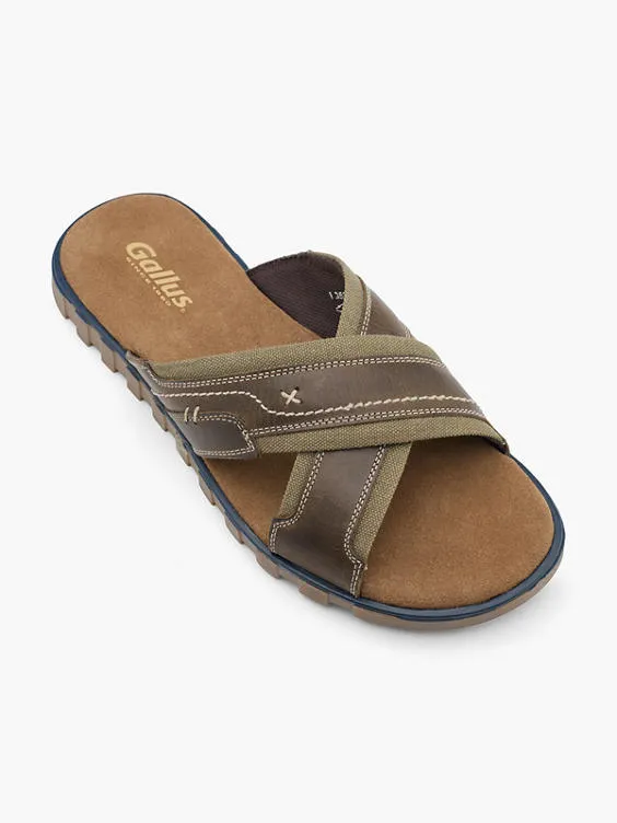 Gallus  MEN'S CROSS STRAP SANDALS