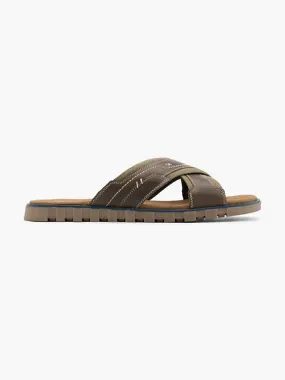 Gallus  MEN'S CROSS STRAP SANDALS