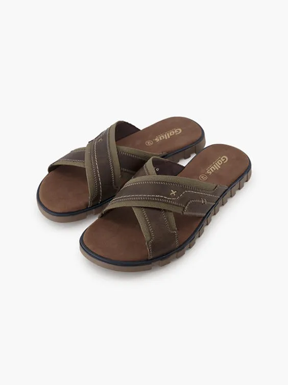 Gallus  MEN'S CROSS STRAP SANDALS