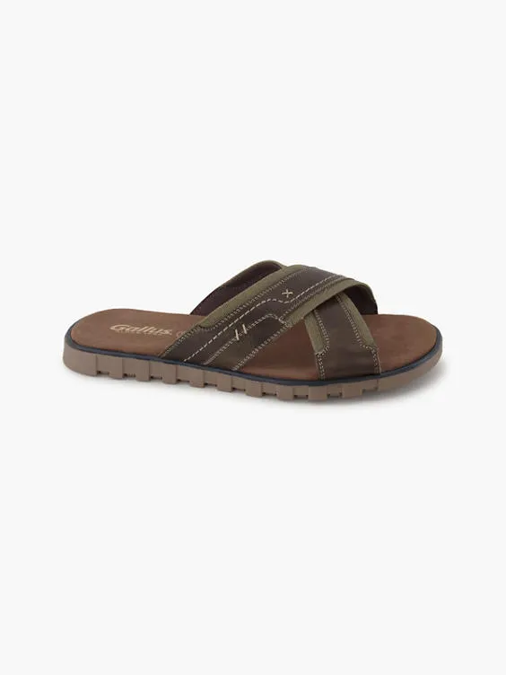 Gallus  MEN'S CROSS STRAP SANDALS