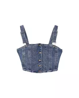 Go Bustier Denim Top